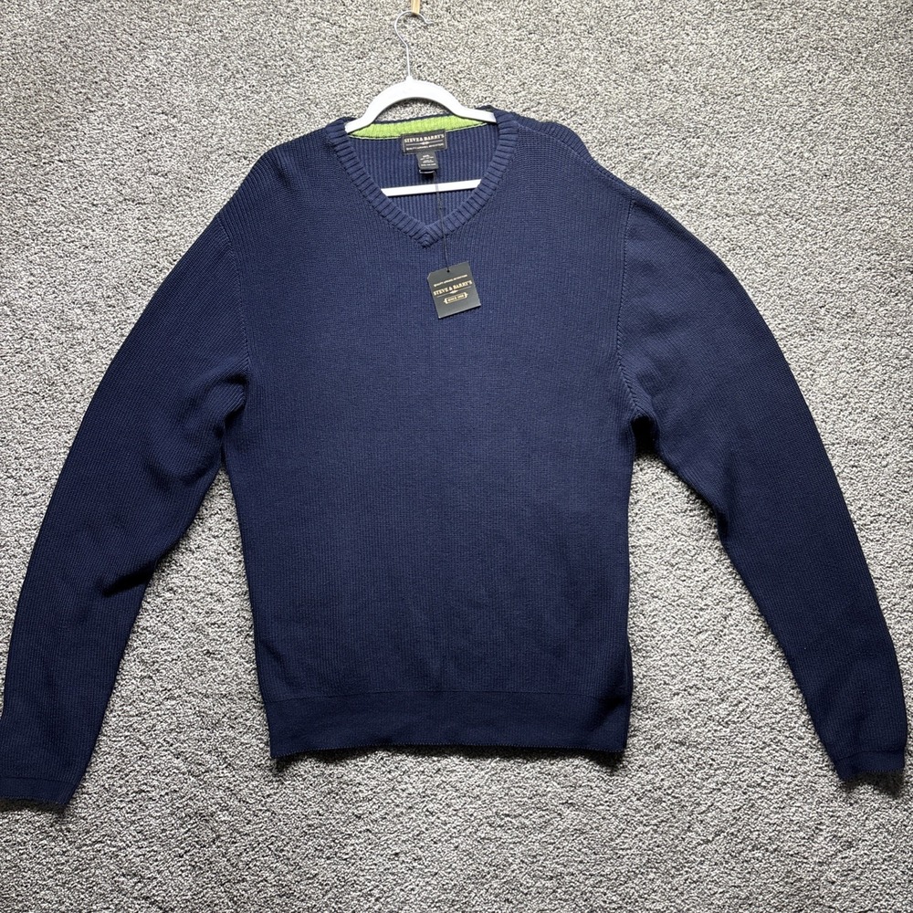 Vintage Steve Barrys Knit Blue Sweater Womens 3XL XXXL University Sportswear NWT